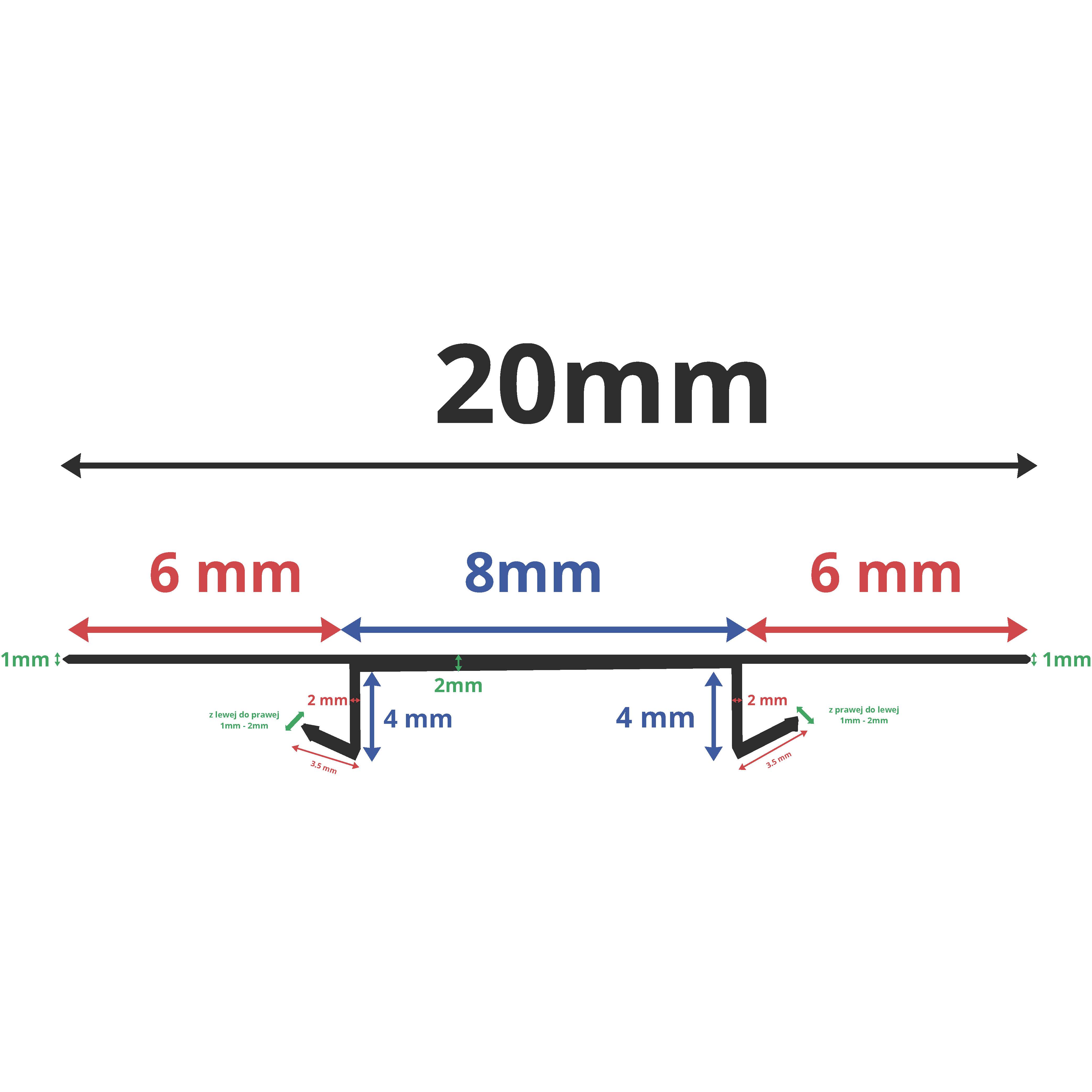 Uniwersalna uszczelka belki dachowej 20mm - zdjęcie 2