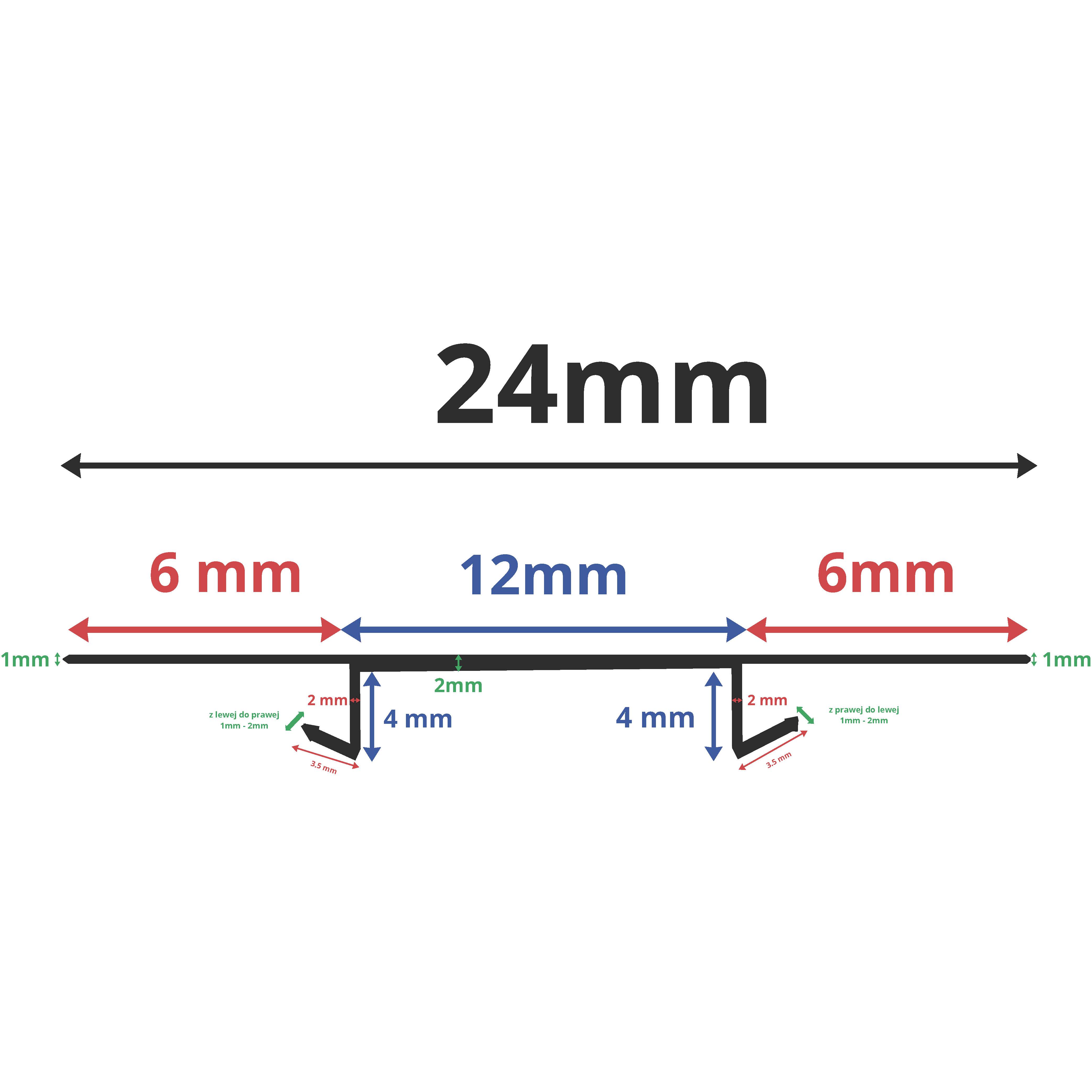 Uniwersalna uszczelka belki dachowej 24mm - zdjęcie 2